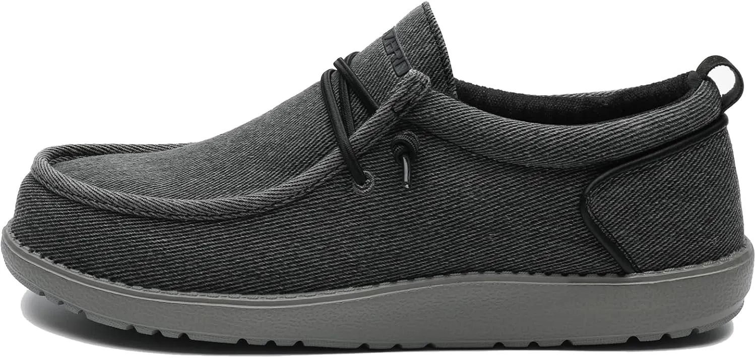 1TAZERO Mens Wide Shoes Casual Slip On Shoes for Men - Men Loafers Wide Comfortable Boat Shoes with Arch Support