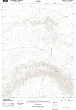 2012 Haystack Flats, WY - Wyoming - USGS Historical Topographic Map : 44in x 59in, Large Wall Art Map