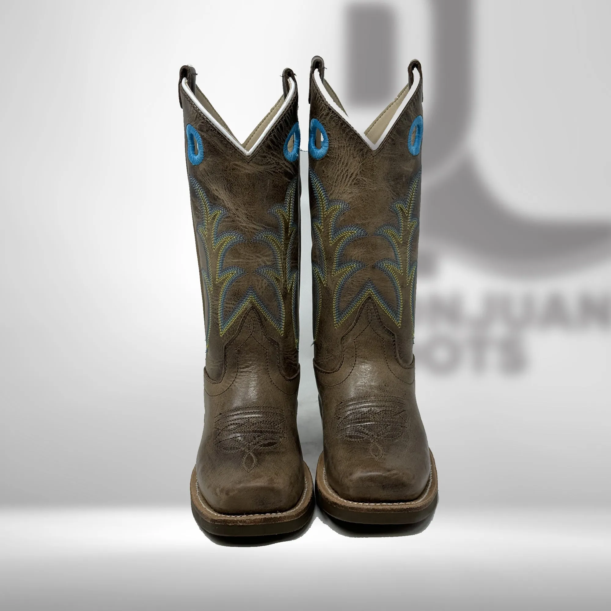 8205y | Girl's Boots Youth BabyBlue/Brown