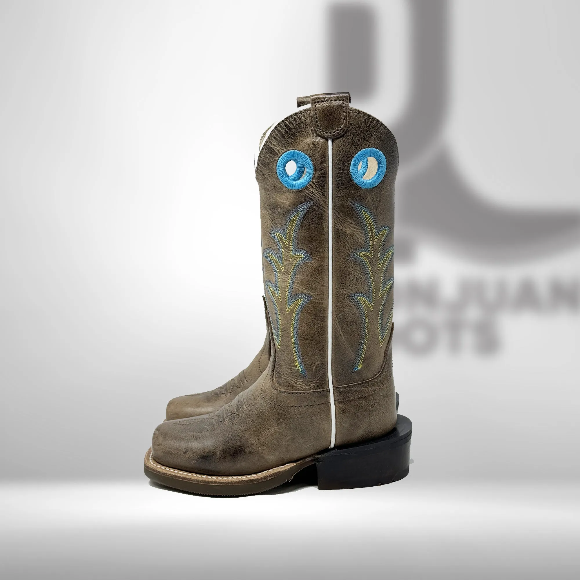 8205y | Girl's Boots Youth BabyBlue/Brown