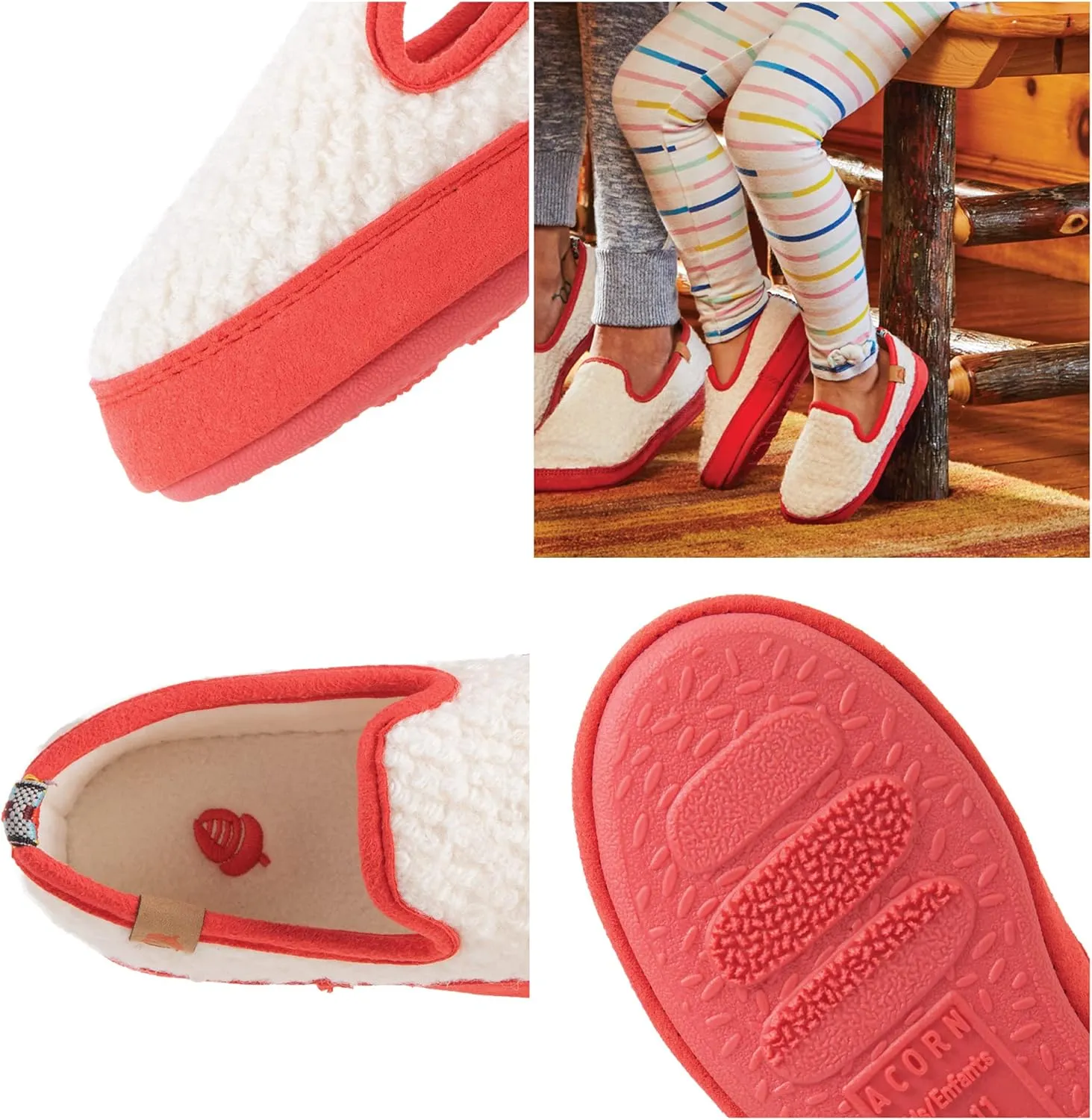 Acorn Unisex-Child L'il Bristol Berber Lightweight Slipper