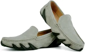 Aimery Mens Breathable Leather Casual Slip-On Loafers Summer Soft&Non-Slip Flats Driving Walking Shoes Fashion Penny Loafers