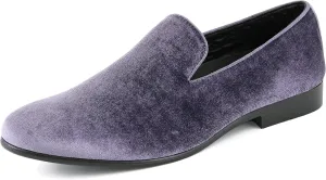 Amali Fishman Men’s Dress Shoes Plush Velvet with a Quilted Design Slip-on Driver Shoes for Men Velvet Loafers The Original Smoking Men Tuxedo Slipper Shoes
