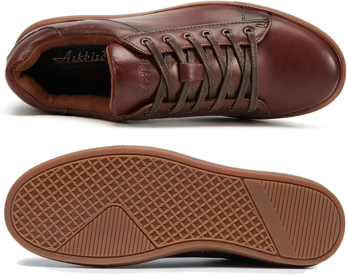 Arkbird Mens Fashion Sneakers Classic Casual Dress Shoes Stylish Lace-up Oxford Shoes for Men
