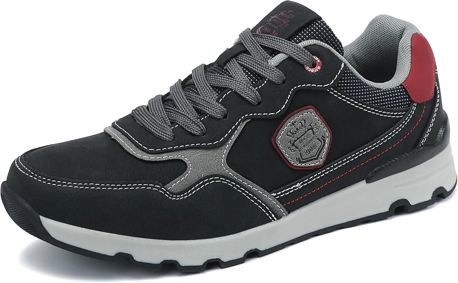 ARRIGO BELLO Men Shoes Casual Sneakers Fashion Low-Top Leather Non-Slip Walking Trainers Size 8-12