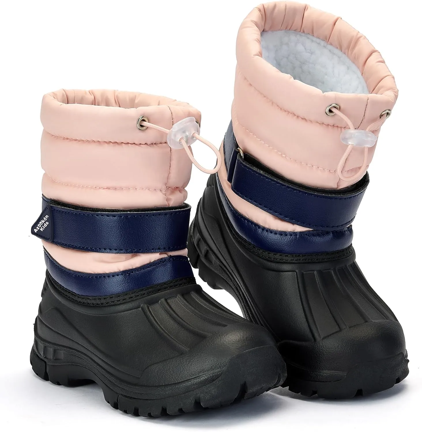Azooken Kid's Snow Boots Winter Waterproof Slip Resistant Cold Weather Shoes(Little Kid/Big Kid)