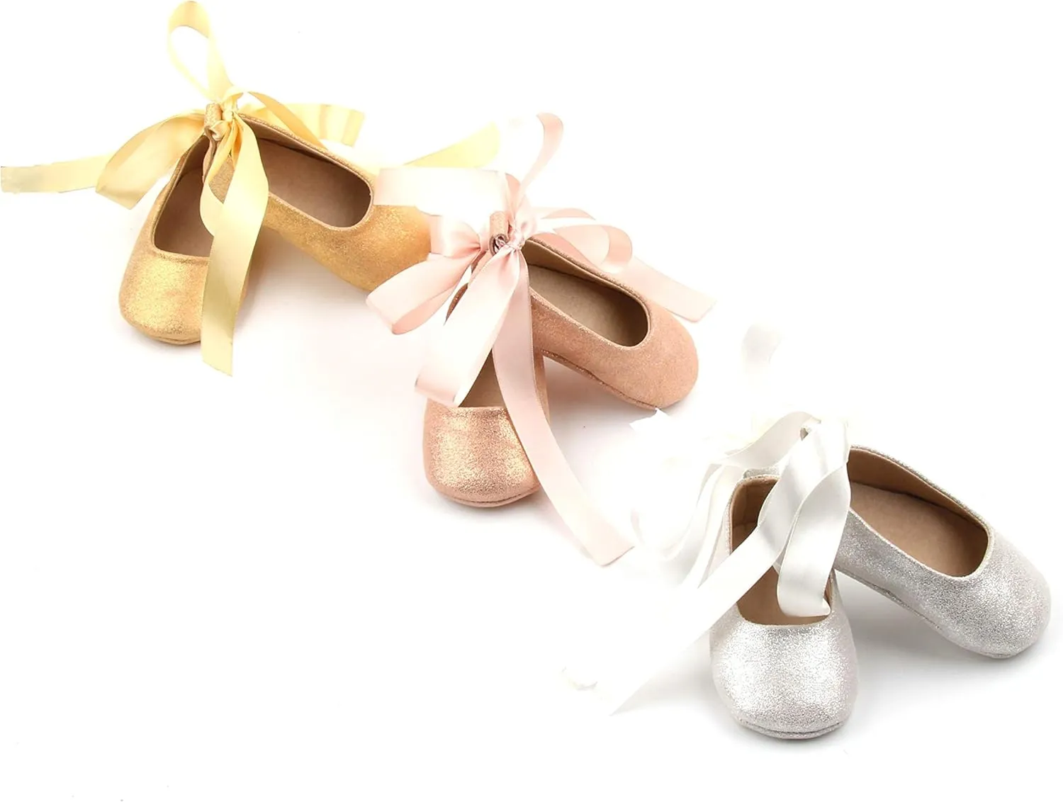 Baby and Toddler Ballerina Sparkle Shoes for Girls | Glitter Shoes in
