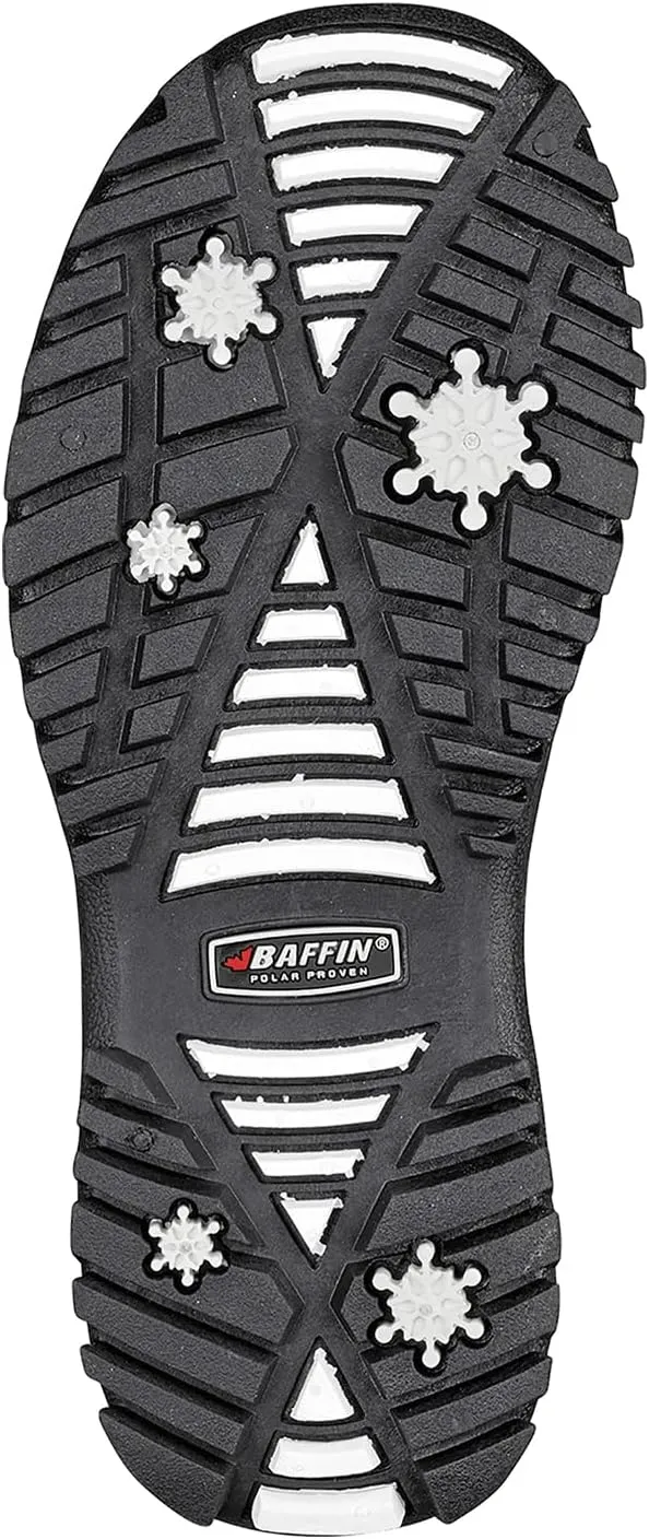 Baffin Unisex Kids' Junior AVERY Waterproof Insulated Comfort-Fit Multi-Layer Mid-Calf Lace-Up Snow Boots, Arctic Rubber Base