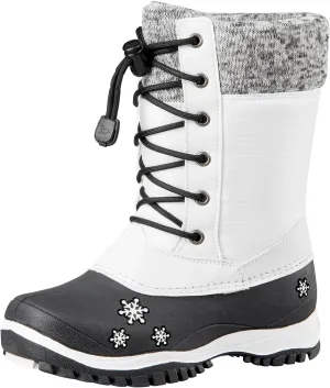 Baffin Unisex Kids' Junior AVERY Waterproof Insulated Comfort-Fit Multi-Layer Mid-Calf Lace-Up Snow Boots, Arctic Rubber Base
