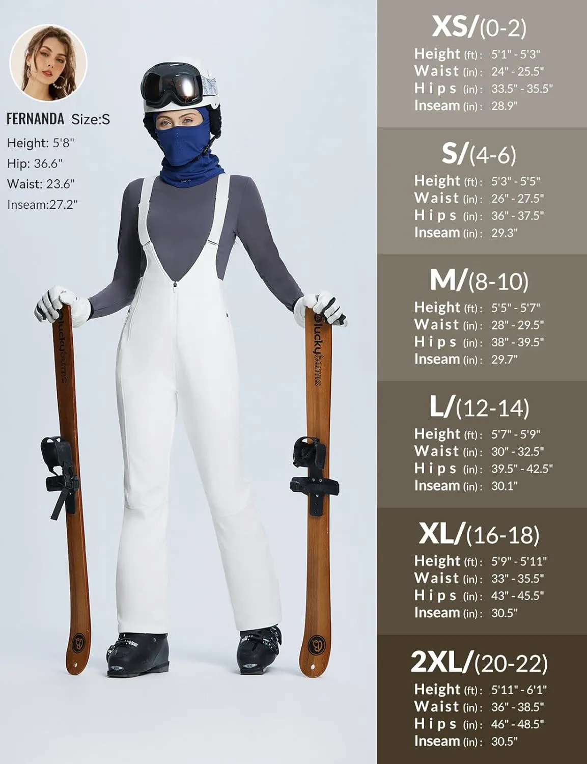 baleaf Women's Snow Bibs Pants Waterproof Insulated Ski Overalls Pants Snowboarding Winter Warm Snow Suit
