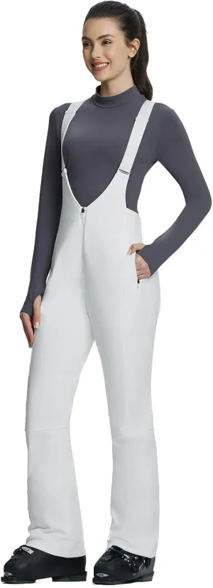 baleaf Women's Snow Bibs Pants Waterproof Insulated Ski Overalls Pants Snowboarding Winter Warm Snow Suit