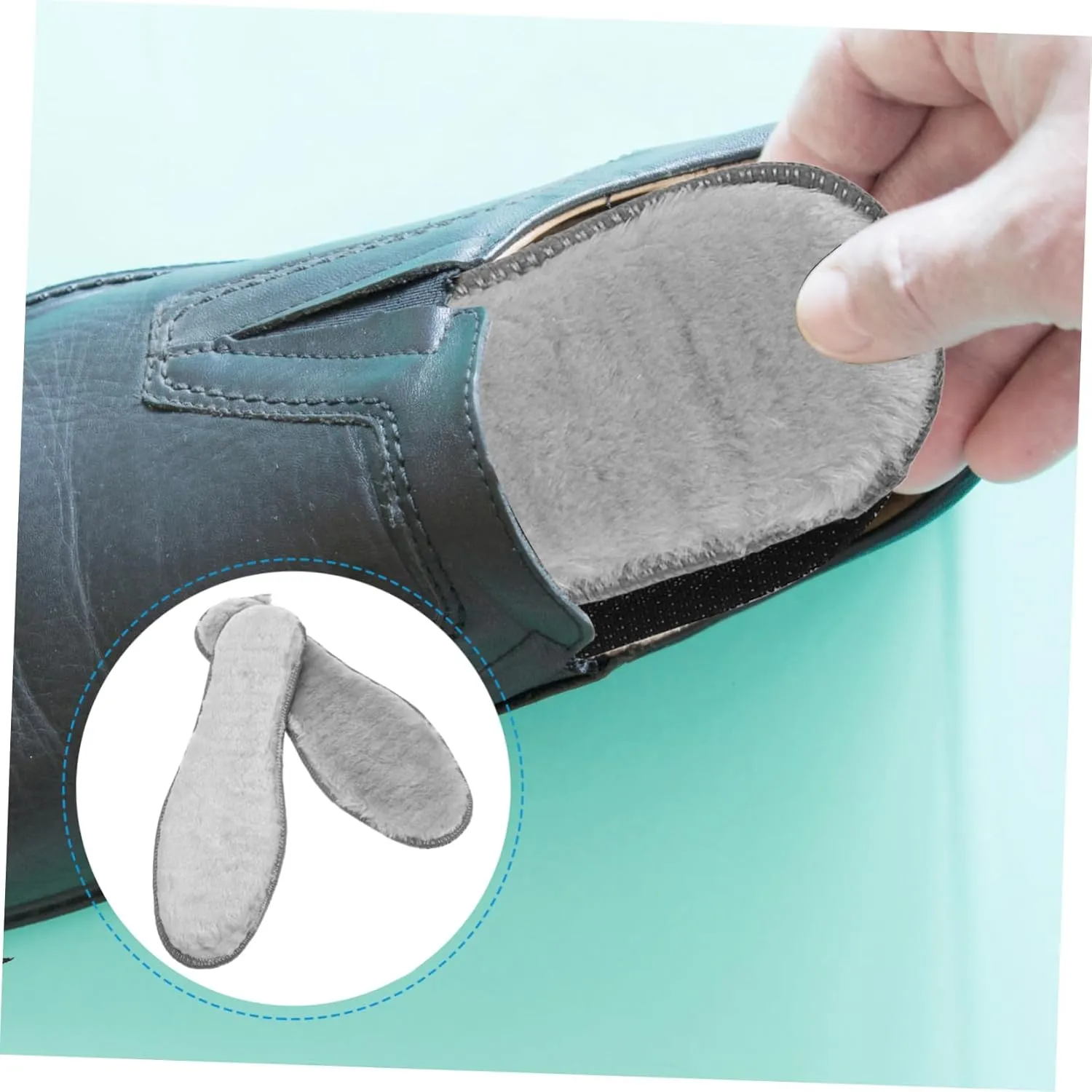 Beaupretty 4 Pairs Warm Insoles for Women Thick Plush Shoe Inserts Thermal Boot Liners Non Slip Design for Boots Outdoor Activities for Winter Comfort