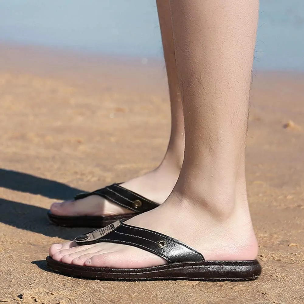 Bitiger Sandals Flip Flops Flip Flops for Men - Fashion Mens Beach Sandals Ourdoor & Functional Shower Shoes Indoor…