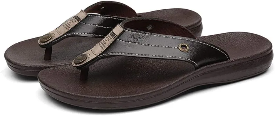 Bitiger Sandals Flip Flops Flip Flops for Men - Fashion Mens Beach Sandals Ourdoor & Functional Shower Shoes Indoor…