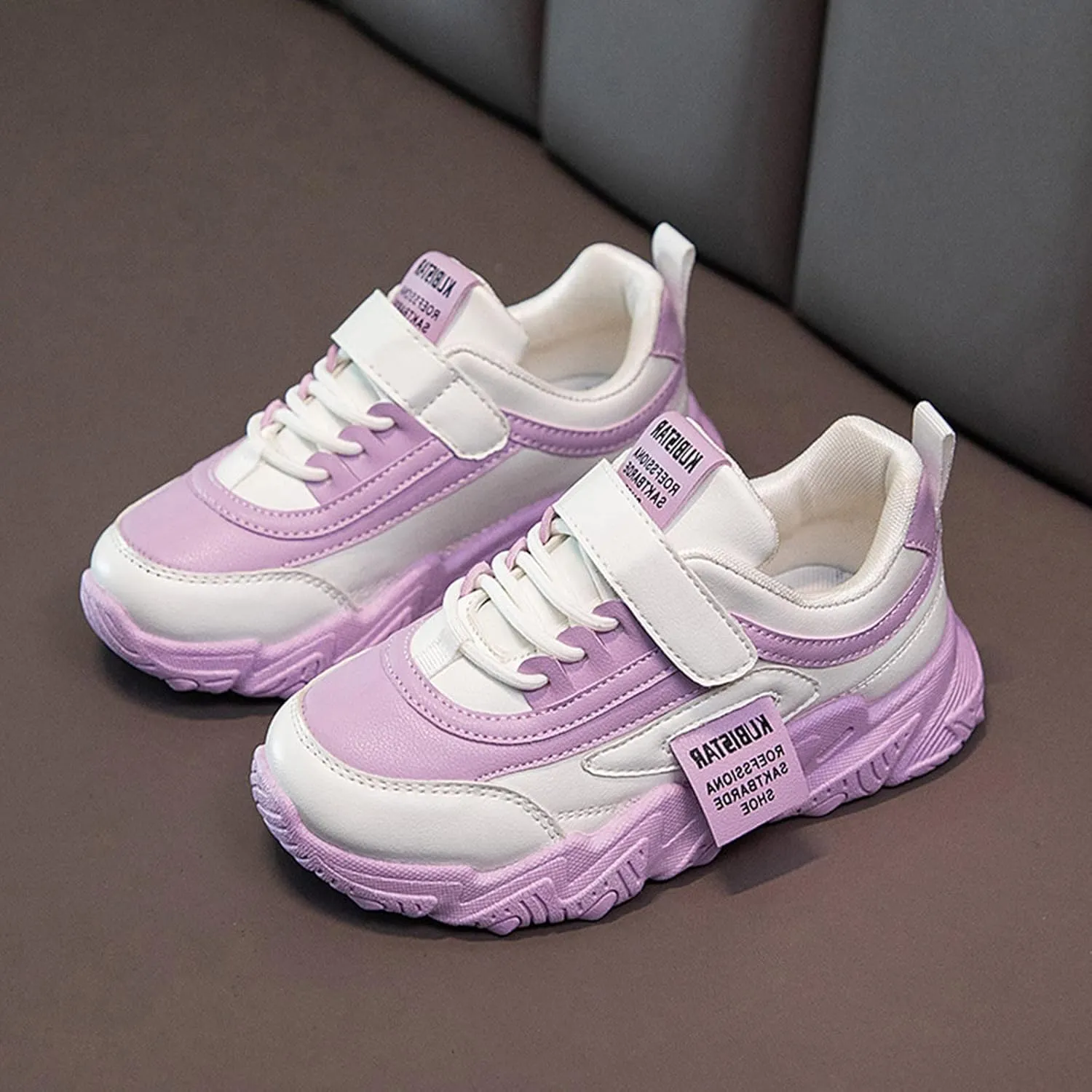 Boys Girls Fashion Sneakers Toddler Kids Walking Running Shoes Thick Sole Non Slip Tennis Sport Athletic Shoes