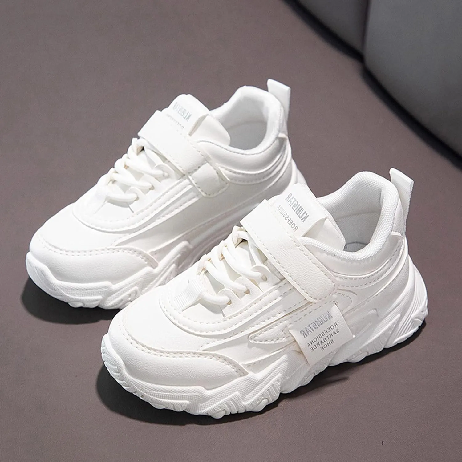Boys Girls Fashion Sneakers Toddler Kids Walking Running Shoes Thick Sole Non Slip Tennis Sport Athletic Shoes