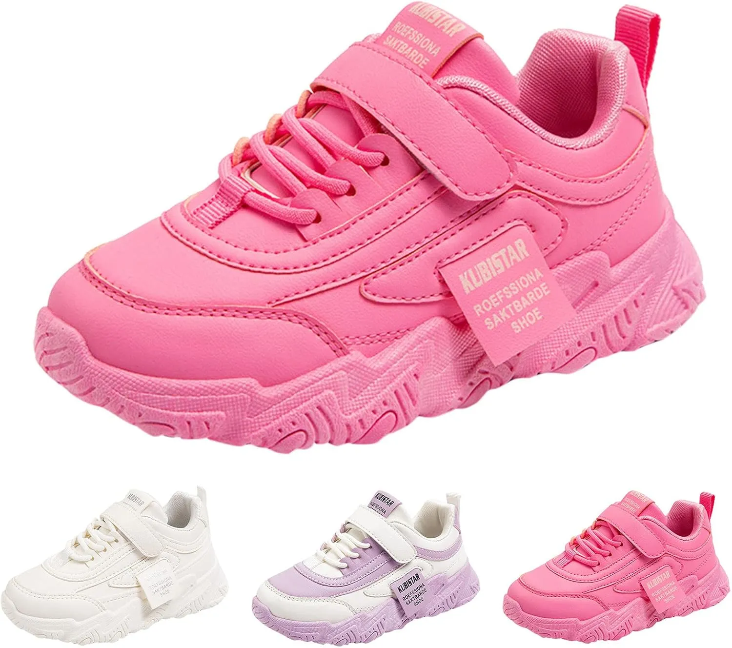 Boys Girls Fashion Sneakers Toddler Kids Walking Running Shoes Thick Sole Non Slip Tennis Sport Athletic Shoes
