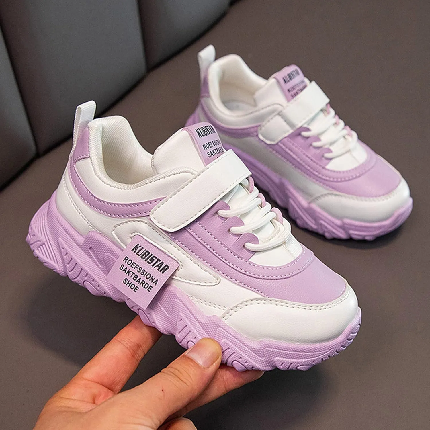 Boys Girls Fashion Sneakers Toddler Kids Walking Running Shoes Thick Sole Non Slip Tennis Sport Athletic Shoes
