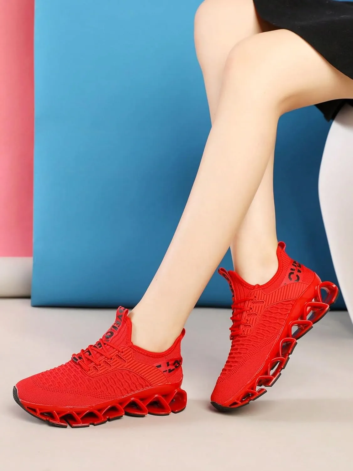 Breathable Mesh Lightweight Y2K Blade Sole Running Jogging Shoes for Versatile Performance and Distinctive Style