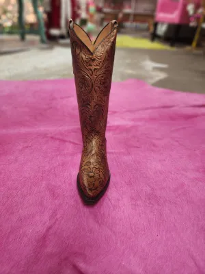 Brown Bellona Tooled Boots-Dingo