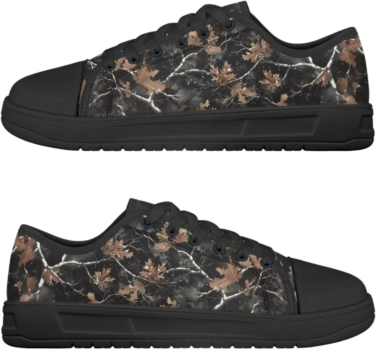 Canvar Shoes for Women Men Lace up Low Top Platform Sneakers for Walking Hiking Running