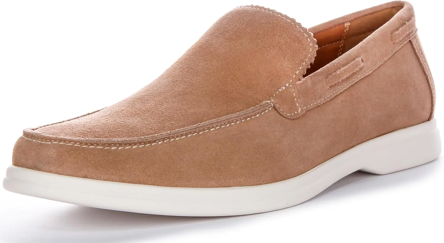 Charles Men's Suede Slip Smart Loafers, Soft Suede Leather, Casual & Smart-Casual Style