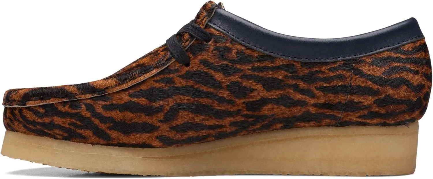 Clarks Womens Wallabee Calf Hair Slip On Loafers