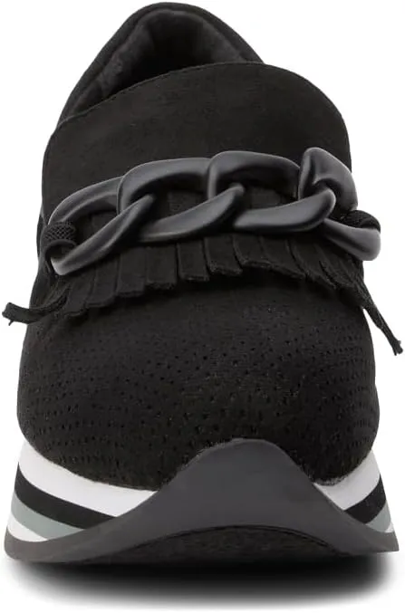Coconuts by Matisse Womens Bess Slip On Platform Loafers Casual - Black