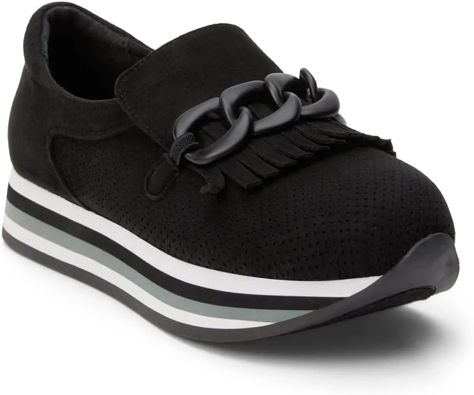 Coconuts by Matisse Womens Bess Slip On Platform Loafers Casual - Black