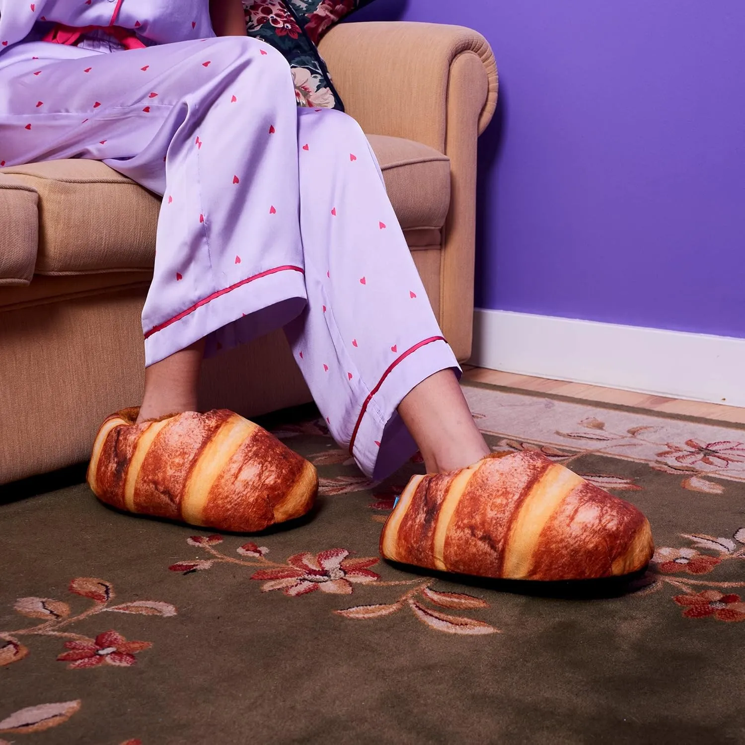 Coddies Loafers | Bread Slippers, Novelty Plush Slippers, Funny Gift for Men, Women & Kids