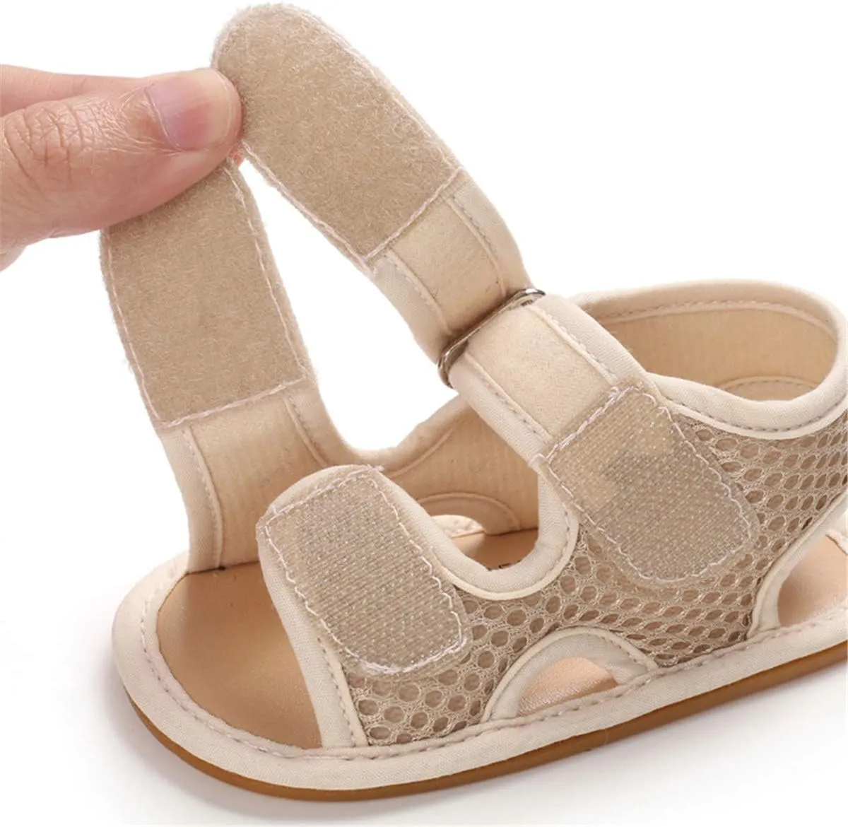 COSANKIM Infant Baby Boys Girls Summer Sandals Non Slip Soft Sole Toddler First Walker Crib Shoes (0-18 Months)