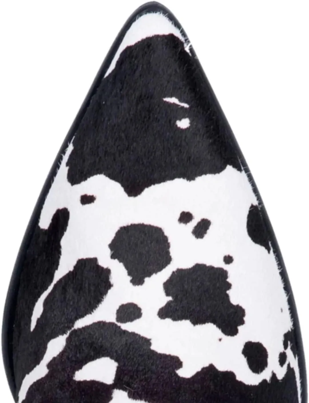Cowboy Boots for Women Cowgirl Boots Wide Calf Pointed Toe Cow Printed Fashion Western Chunky Knee High Boot