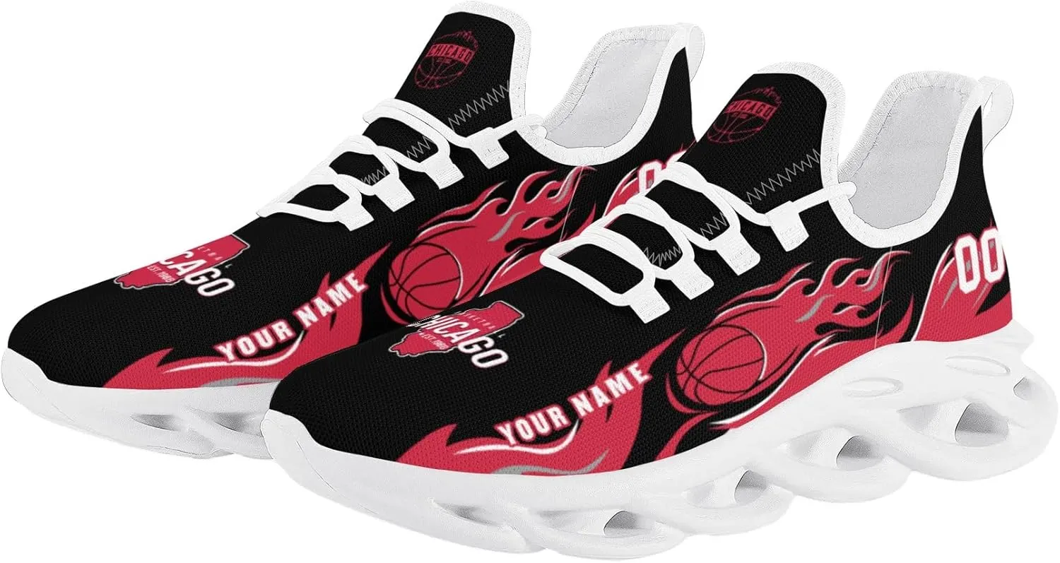 Custom Basketball Flex Control Sneakers Personalized Fan Men's Breathable Name Number Gift Workout Athletic Gym Slip-on Shoes
