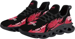 Custom Basketball Flex Control Sneakers Personalized Fan Men's Breathable Name Number Gift Workout Athletic Gym Slip-on Shoes