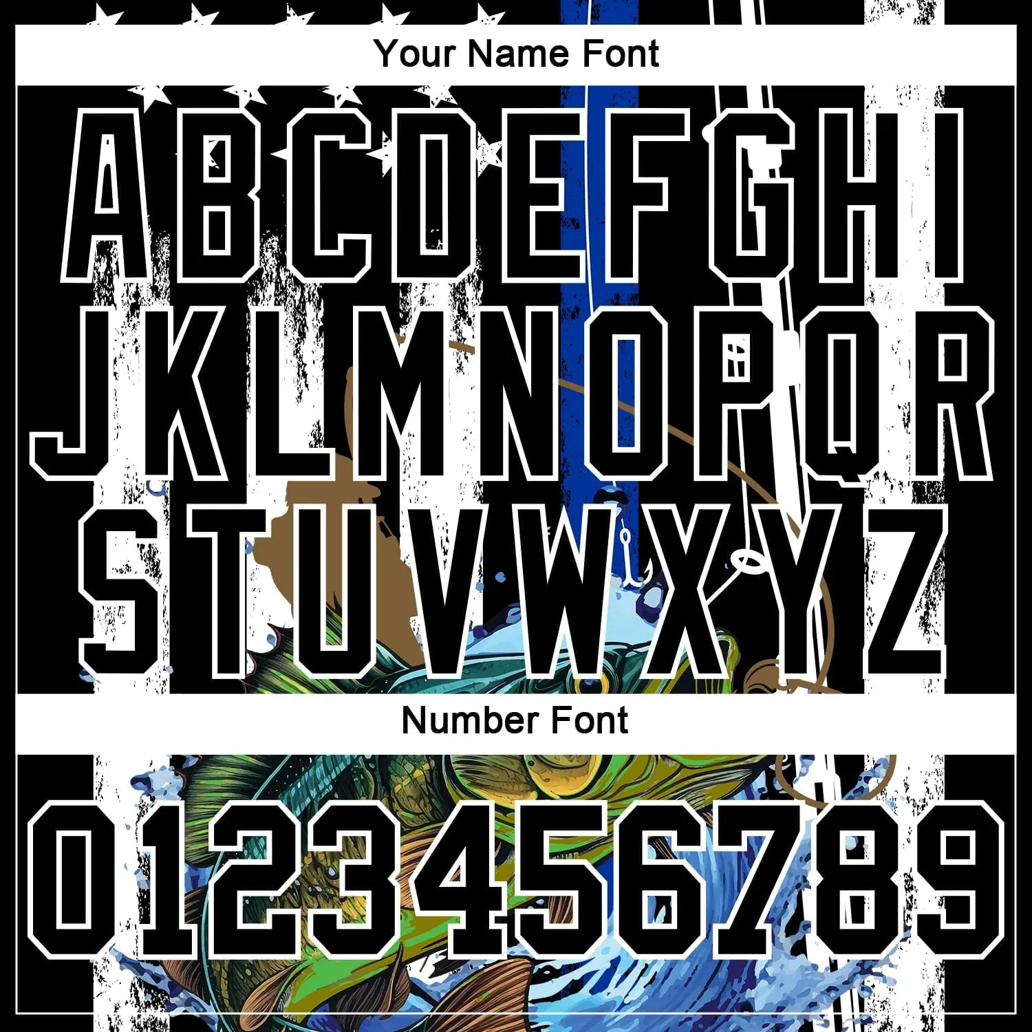 Custom Novelty Fishing Shirt for Men Teens, Long Sleeve Graphic Tees Football Jersey Tops Printed Name/Number