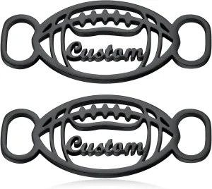 Custom4U Personalized Shoe Buckle 2Pcs Gold/Black/Stainless Steel Decorations Shoelace Charm Nameplate/Monogram Initials Charms for Shoe Sneakers Accessory Gift for Men Women
