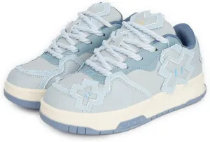 Cute Sneaker Y2K Aesthetic - with Chunky Platform Kawaii Retro Dopamine Colorful Outfits Vibrant Color Block Japanese Style Women's Shoes for Casual Summer Beach Travel