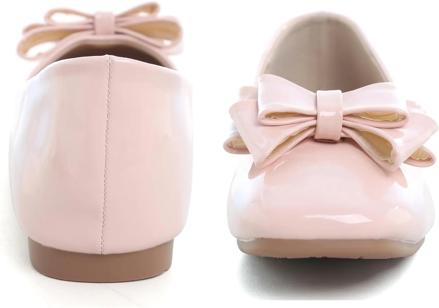 Dear Time Women's Casual Foldable Ballet Flats Square Toe Ballerina Flats Shoes Comfortable
