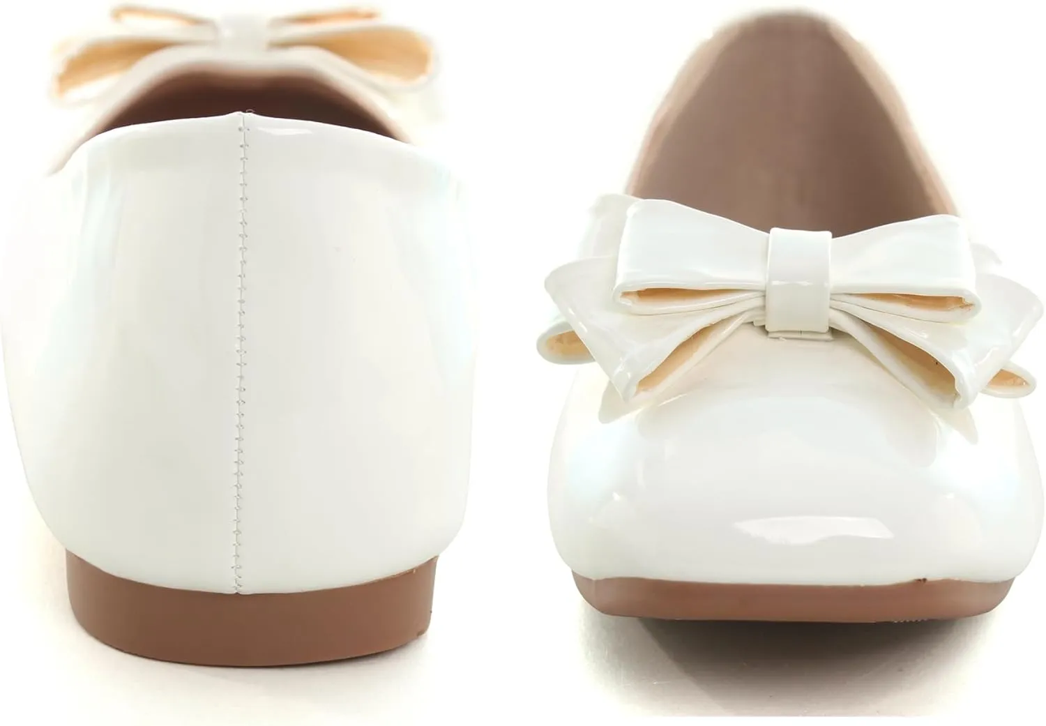 Dear Time Women's Casual Foldable Ballet Flats Square Toe Ballerina Flats Shoes Comfortable