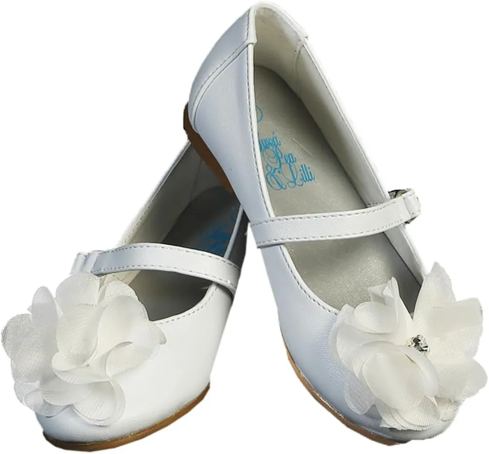 Dress Shoes for Girls Easter - Mary Jane Dressy Flats for Toddler Girls Kids - Zapatos de Vestir para Niñas