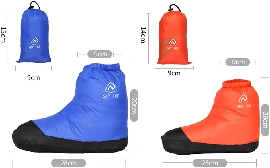 Duck Thermal Batting with Folding Cuff, Lightweight Insulated Slippers for Indoor Outdoor Use, Soft Lining Against Slip