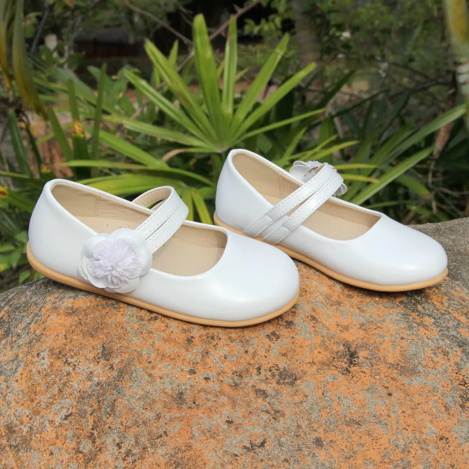 EIGHT KM Toddler Girls Dress Shoes – Girls Mary Jane Shoes | Mary Jane Flats - Ballet Flats – Party, Flower Girl, Wedding Dress Shoes for Girls – Comfortable & Non-Slip Design for Ages up to 7
