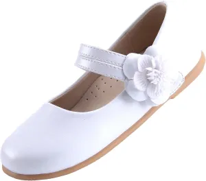 EIGHT KM Toddler Girls Dress Shoes – Girls Mary Jane Shoes | Mary Jane Flats - Ballet Flats – Party, Flower Girl, Wedding Dress Shoes for Girls – Comfortable & Non-Slip Design for Ages up to 7