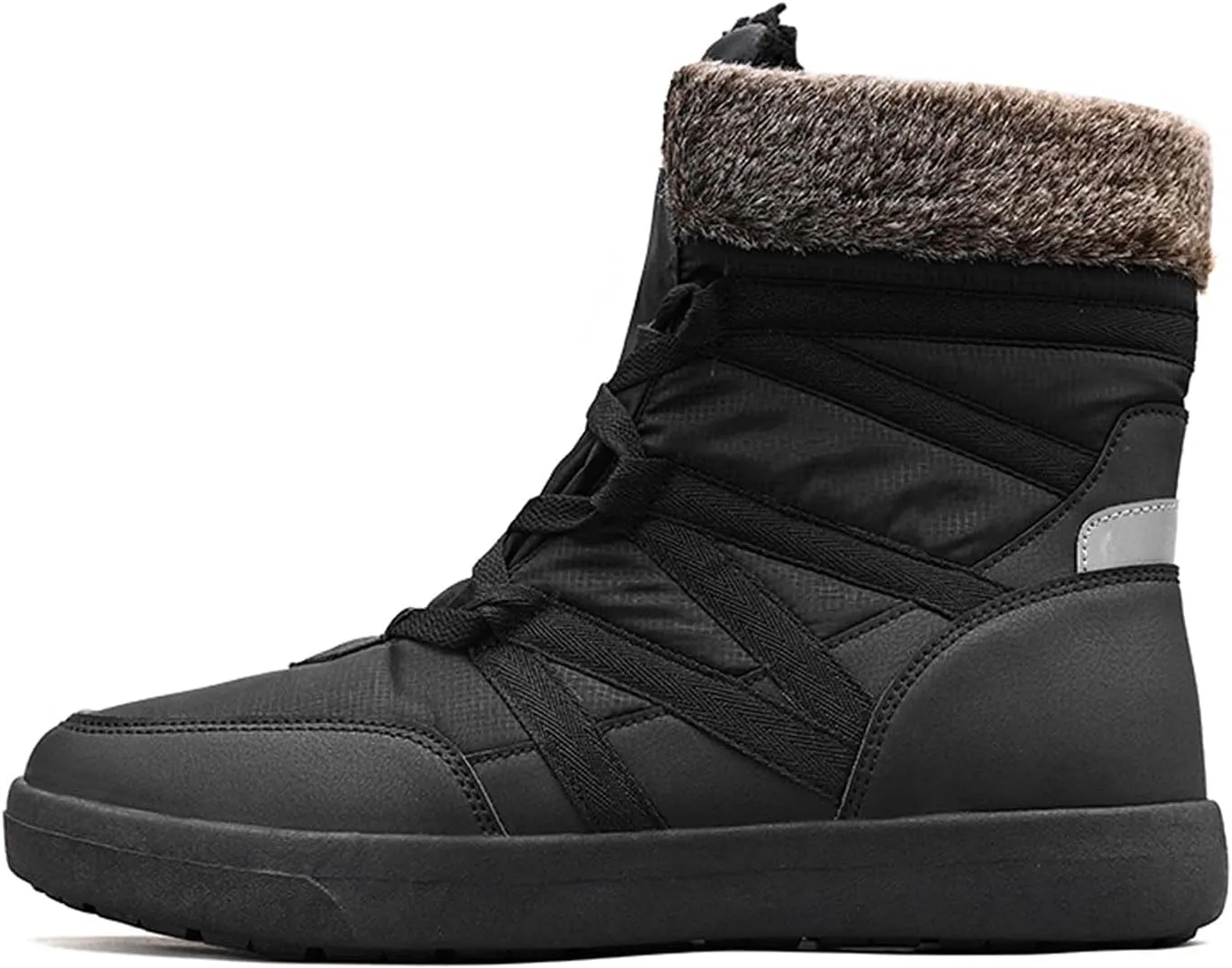 Eliogn Women's Snow Boots Winter Warm Plush Lining Non-slip Waterproof Outdoor Cotton Boots