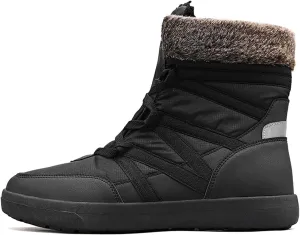 Eliogn Women's Snow Boots Winter Warm Plush Lining Non-slip Waterproof Outdoor Cotton Boots