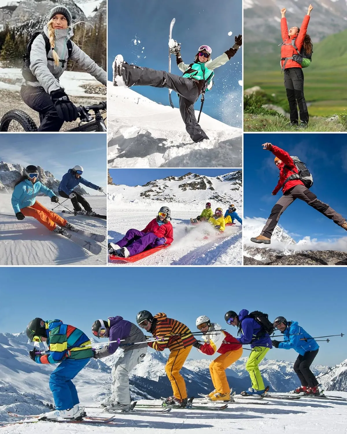 Ewedoos Snow Pants Womens Ski Pants Waterproof Insulate Softhell Fleece Lined Winter Hiking Snowboard Zipper Bottom Leg