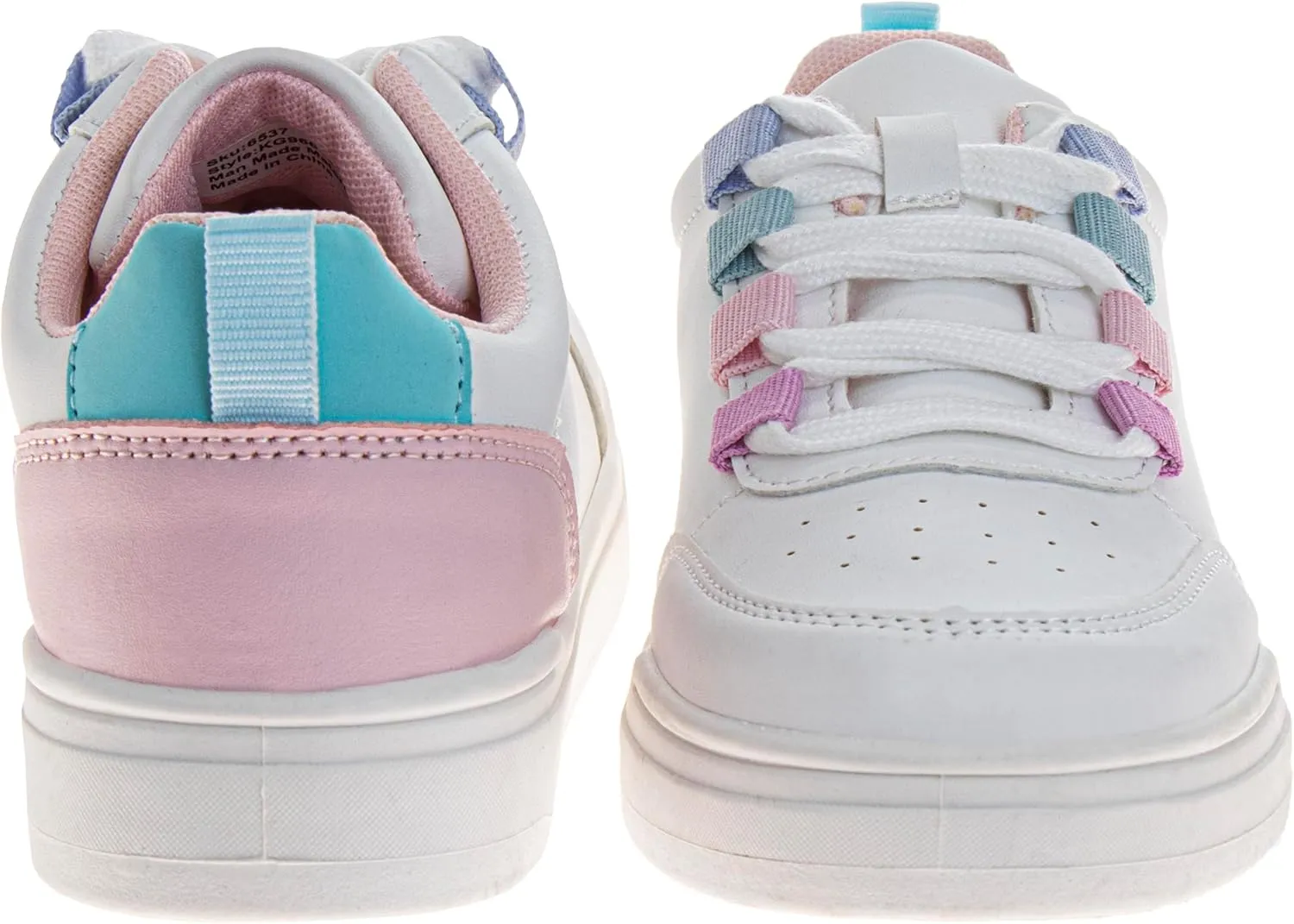 Fashion Sneakers for Girls - Kids Lace-Up Shoes Casual Athletic Sneakers (Sizes 11-13 Little Kid / 1-5 Big Kid)