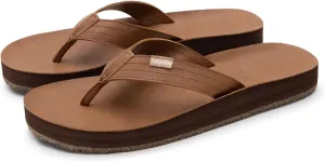 Feelgoodz Men's Zensole Kinderz Water-resistant Vegan Leather/Natural Rubber Flip Flops