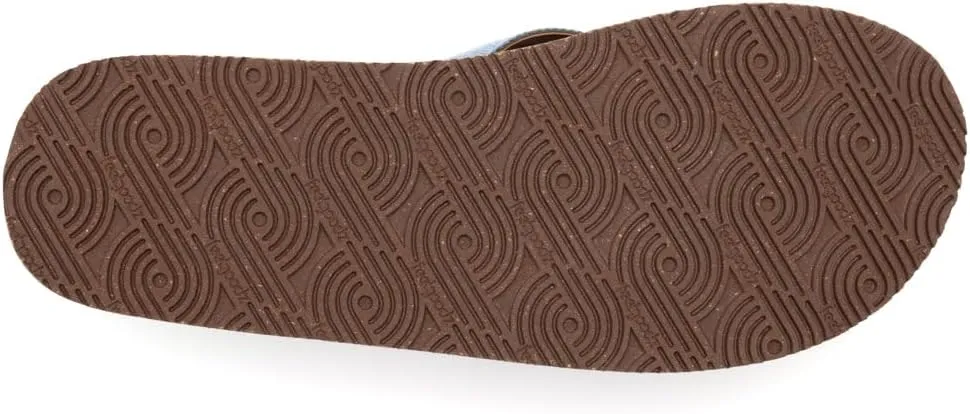 Feelgoodz Men's Zensole Kinderz Water-resistant Vegan Leather/Natural Rubber Flip Flops