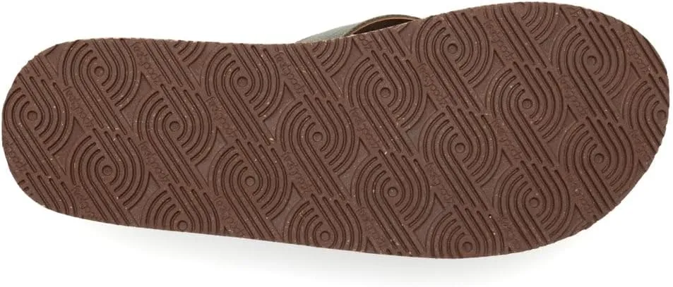 Feelgoodz Men's Zensole Kinderz Water-resistant Vegan Leather/Natural Rubber Flip Flops